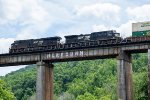 NS 8124 and NS 4269 cross Running Water Trestle 